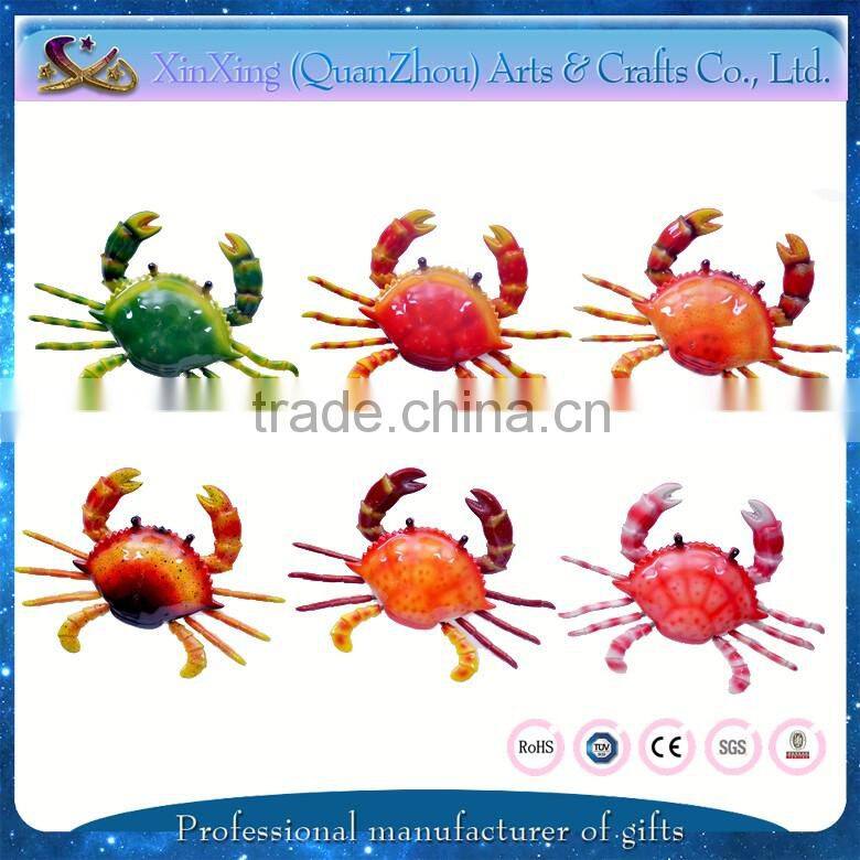 Bobble crab tourist souvenir fridge magnet