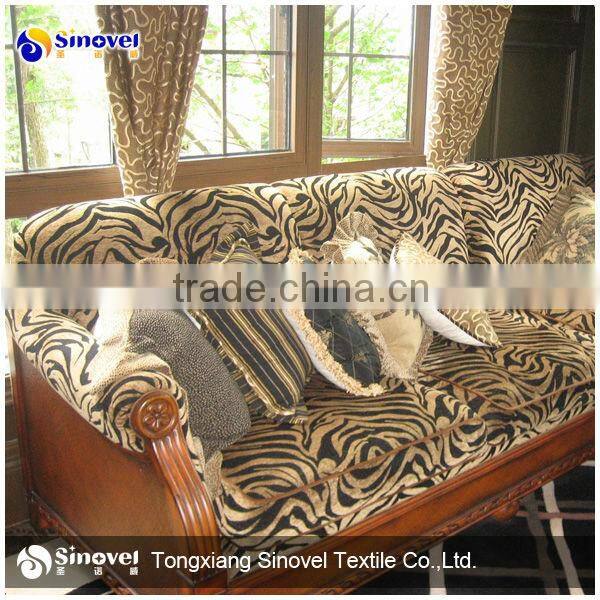 100% Polyester screen Printing Velboa Fabric for Sofa