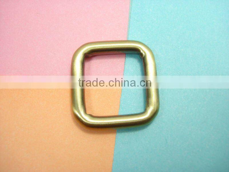 fashion bag side metal square rings 3/4"