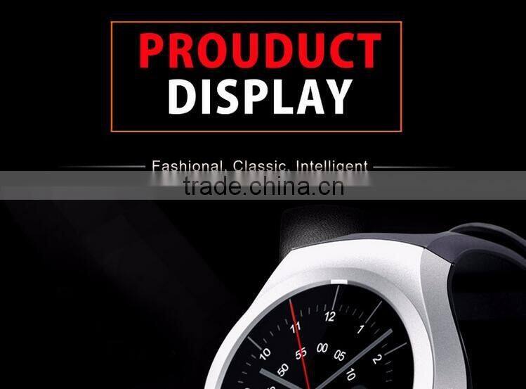 2016 New Product Smart Watch Android/IOS Digital-watch Bluetooth Reloj Inteligente SIM Round Heart Rate Monitor Watch Clock