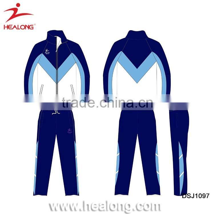 Sublimation Customized Soccer Running Tracksuit Training Jacket Manufacturers In Guangzhou