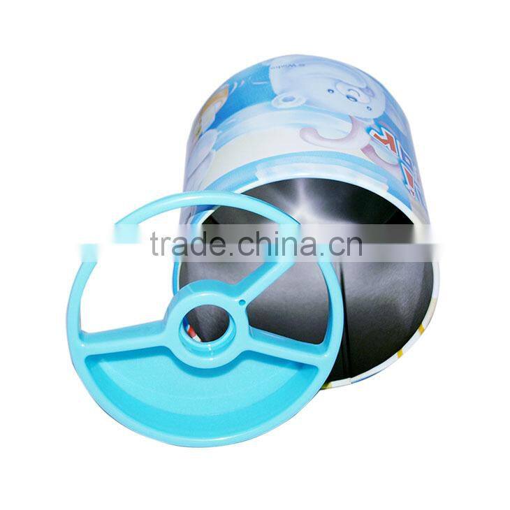 Tinplate and PP Pen Holder with plastic fittings