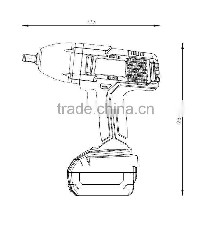 BKWR18V 18V 450Nm Cordless Impact Wrench 18V 450Nm cordless Wrench power tool
