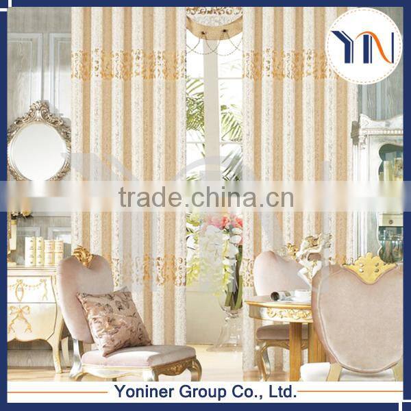 continuous curtain fabric foil window curtain fabric with valance