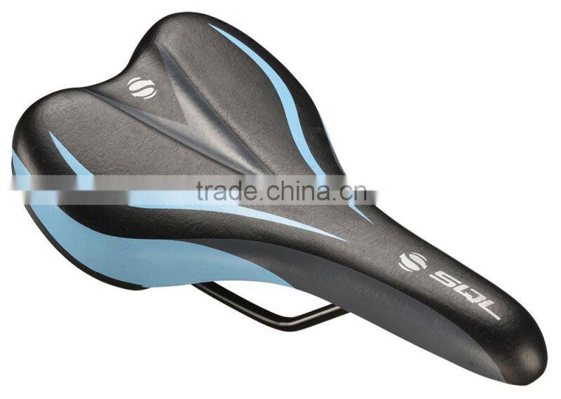 Top good quality leather bike saddle bicycle seat for road mountain bicycle