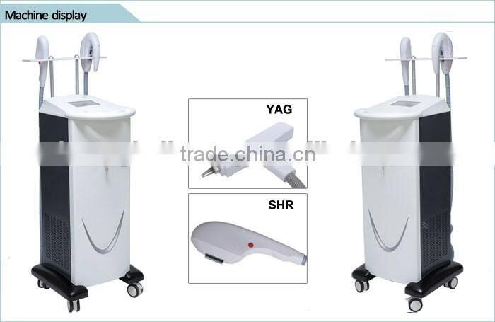 2 in 1 Nd YAG laser / SHR beauty equipment for sale