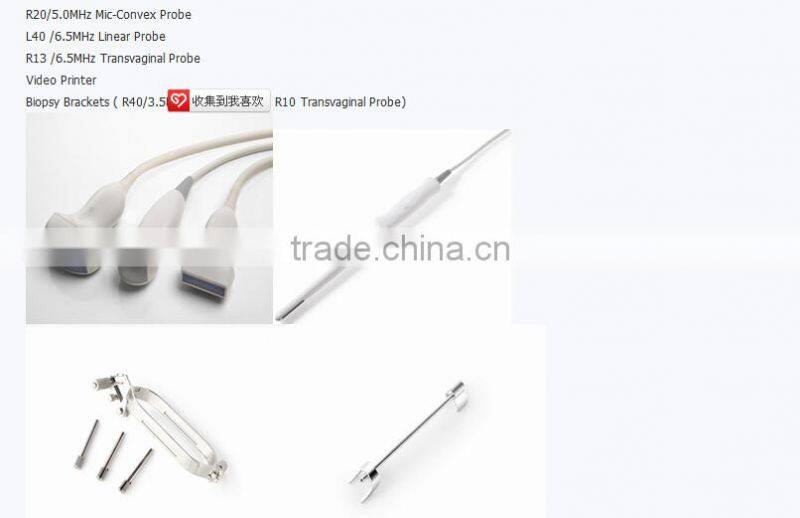 Full Digital Trolley Ultrasound Scanner RUS-5100 for Abdomen, OB/GYN, Small parts, Urology, Cardiology