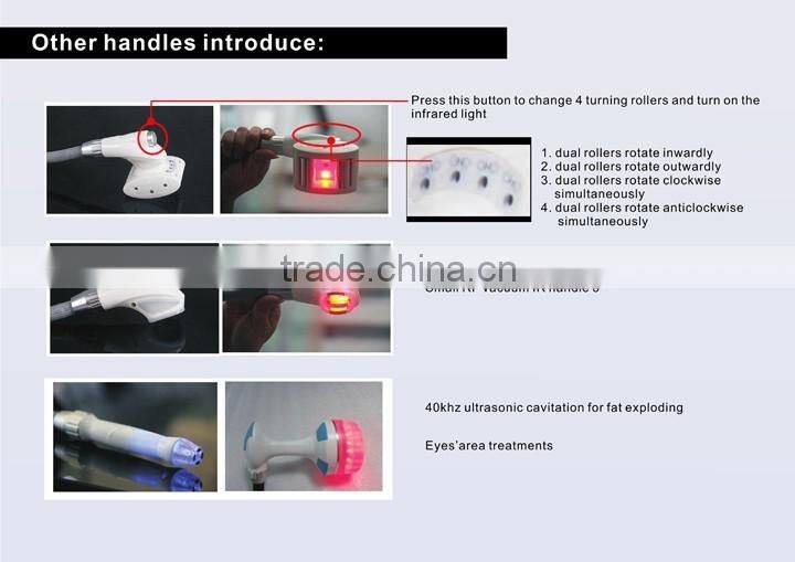 2016 new design vacuum roller machine slimming device with cavitation for body shaping with CE--Verna