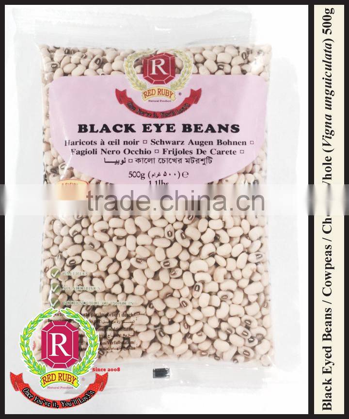 Black Eyed Beans / Cowpeas / Chora Whole / Vigna unguiculata ( Red Ruby Brand )