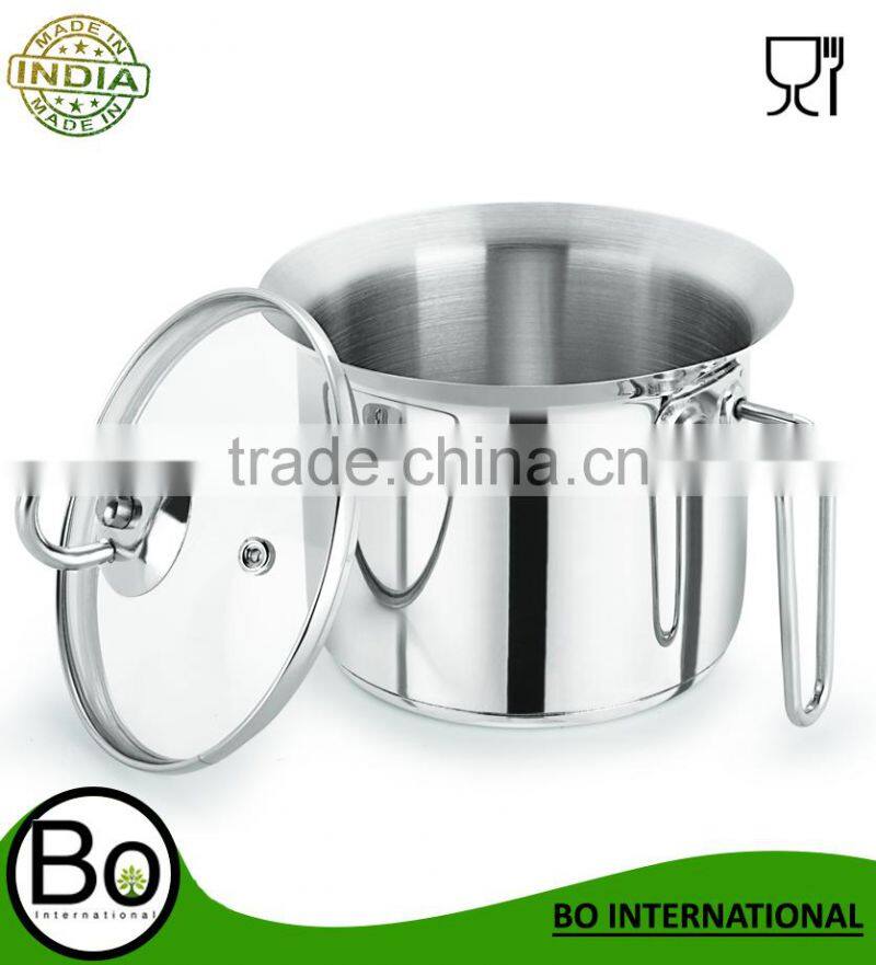Stainless Steel Classic Induction Cookware Milk Jug With Lid Gift Box