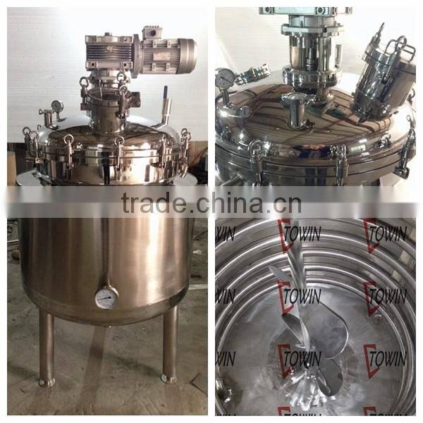 Best price 100-10000L stainless steel chemical reactor machinery equipment for sale