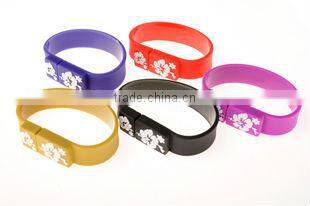 custom silicone wristband usb driver,3d sound usb driver