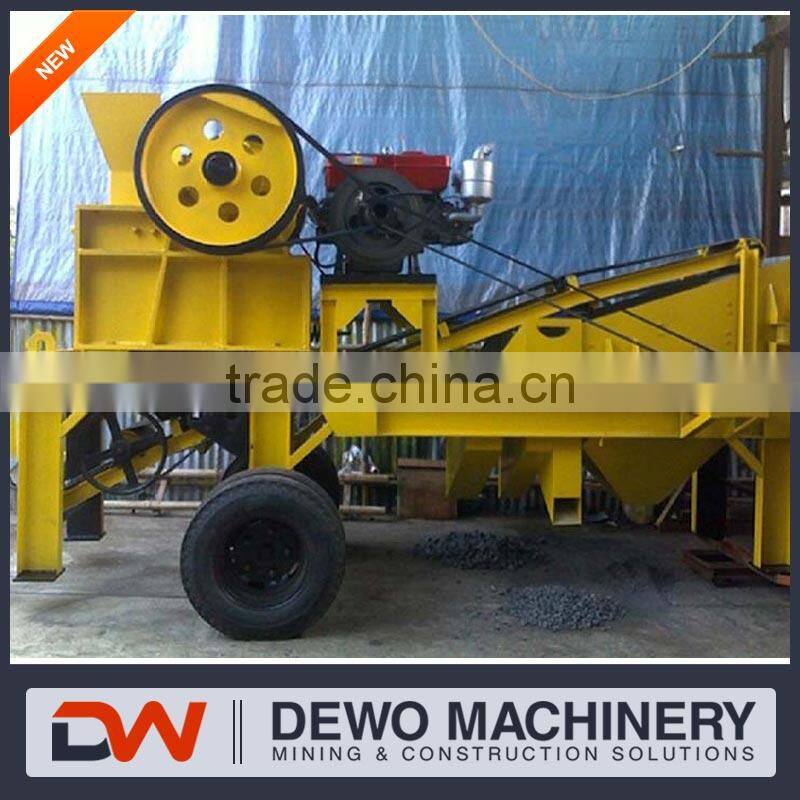 mini jaw crusher, mobile crusher, stone crusher