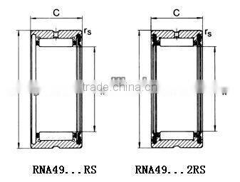Needle roller bearing with inner ring NA series NA4912