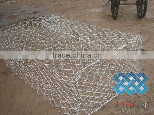 2mX1mX1m galvanized gabion box/pvc coated gabion basket