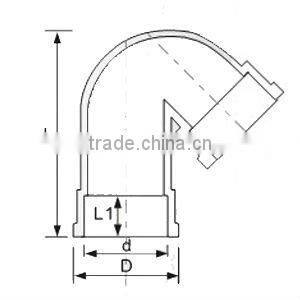 UPVC plastic (double)socket trap DIN /UPVC socket trap /plastic socket trap