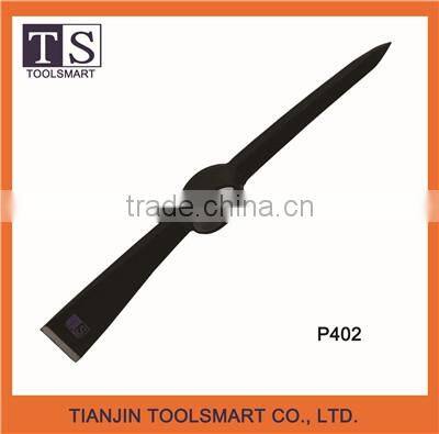hand digging steel garden pickaxe