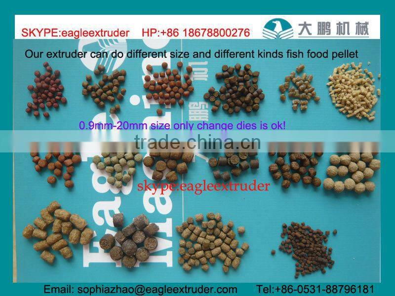 Jinan Eagle 1-5tons/h floating fish feed pellet extruding making machine