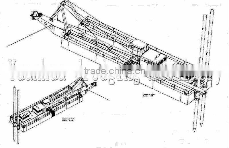 750mm/800mm 30inch large hydraulic cutter suction dredge