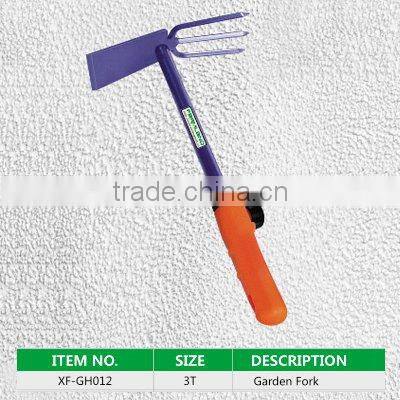 4 prongs spring garden digging fork with fiberglass handle