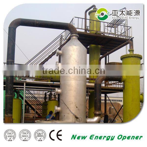 convert waste engine oil to diesel oil equipment, used engine oil to base oil distillation plant