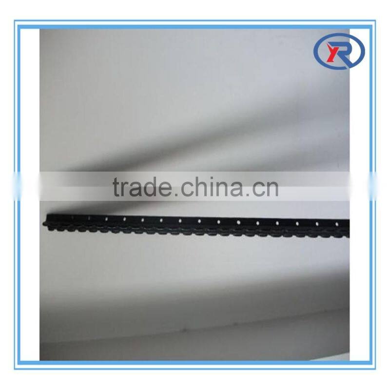 Black bituminous painted Y fence post punched with teeth made in china
