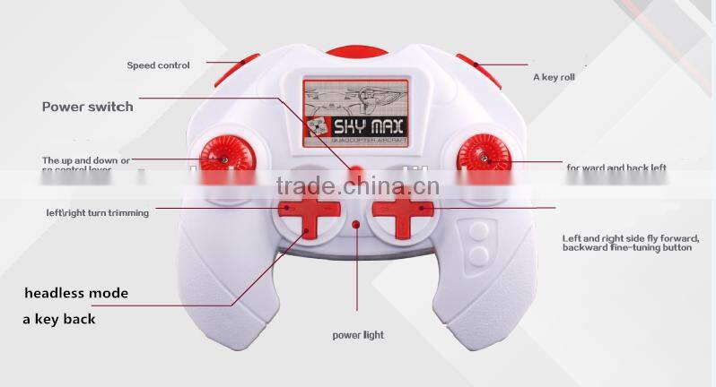 Four-axis aircraft with LED light 2.4G remote control 3D rolling a key return kids toys Drone