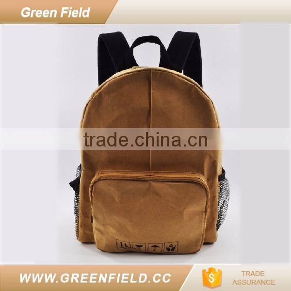 Unisex washable paper backpack 2017 premium items