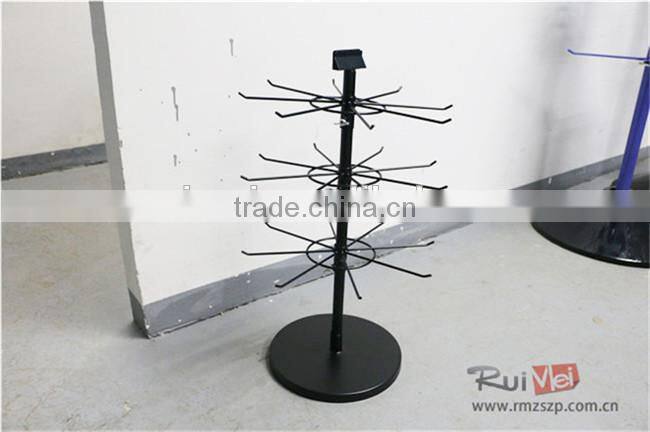 3-Tier Rotating Metal Wire Fashion Jewelry Display Table