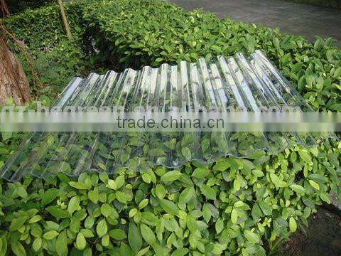 plastic polycarbonate PC 100% clear corrugated plastic new wave roofing sheet for sale