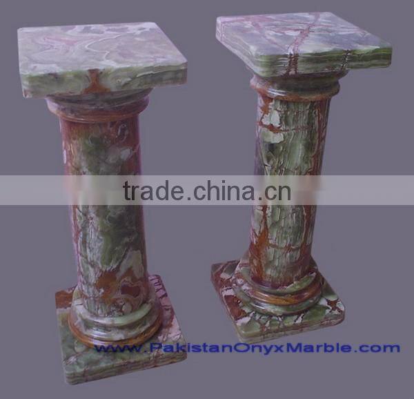 Customizable DARK GREEN ONYX PEDESTALS COLLECTIONS