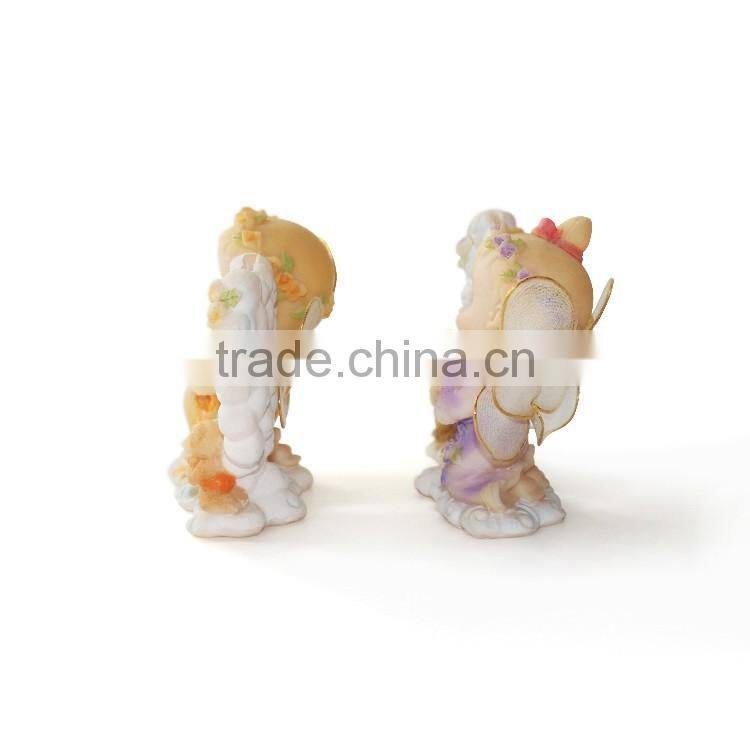 Couple cute baby shower figurines wholesale