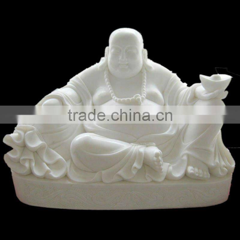 Small Marble Art Craft of Laughing Buddha Statue