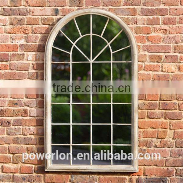 Wrought Iron Frame Garden Window Wall Mirrors