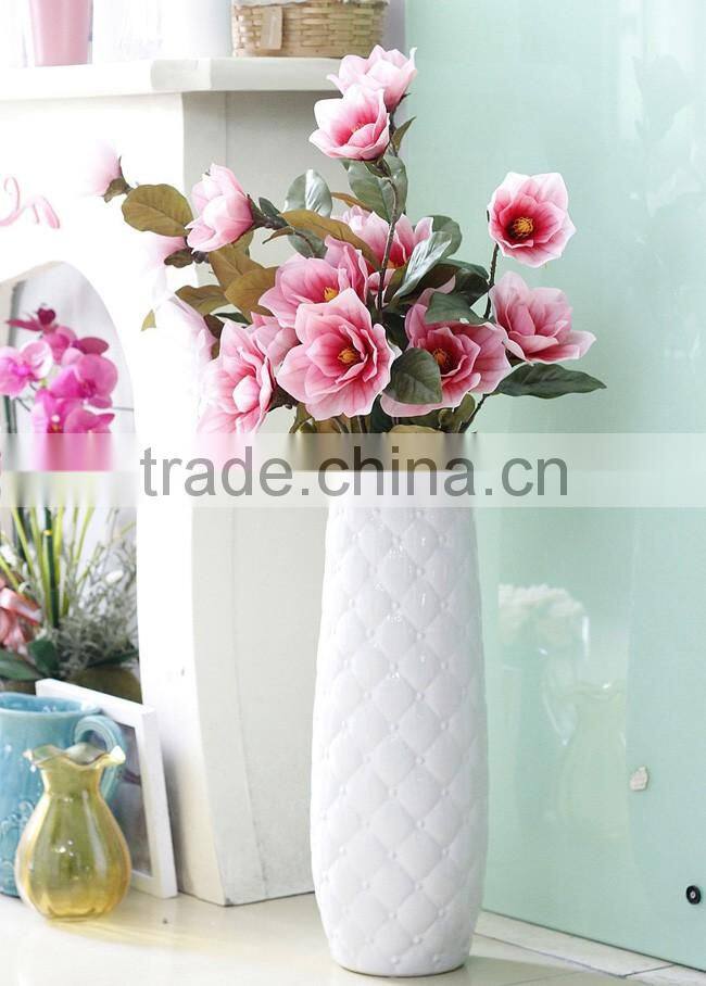 Home& wedding real touch rubber Magnolia decorative artificial table flowers