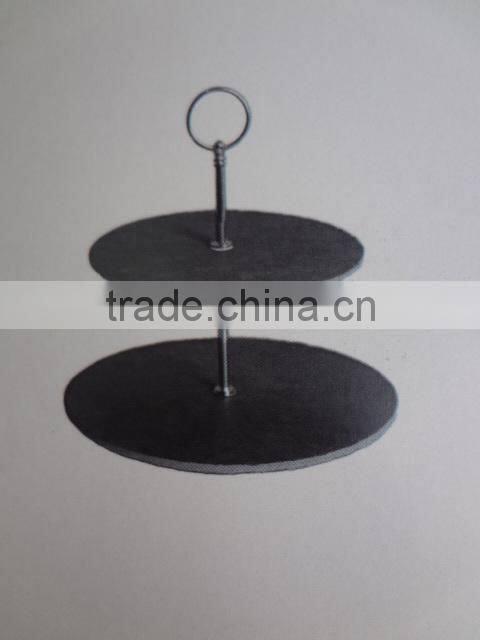 3 tier slate cake stand