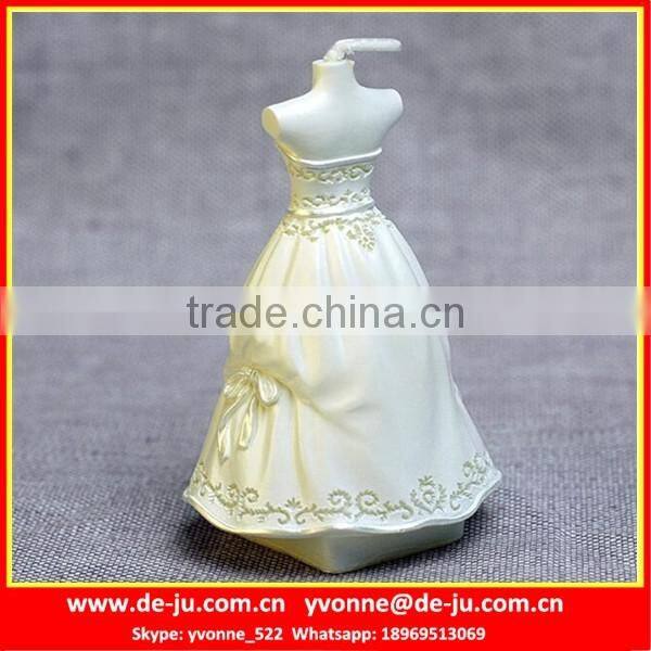 Bride Wedding Long Fluffy Veil Dress Shaped Cheap White Candles