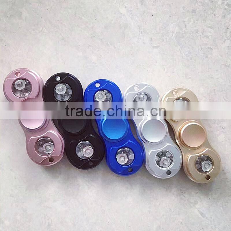 Factory direct supply fidget spinner toy with led light