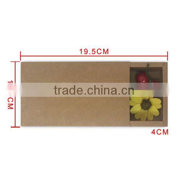 New style kraft pull-out drawer boxes for gift packaging