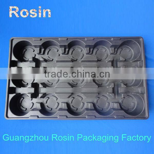 Vacuum forming black PS ESD blister tray