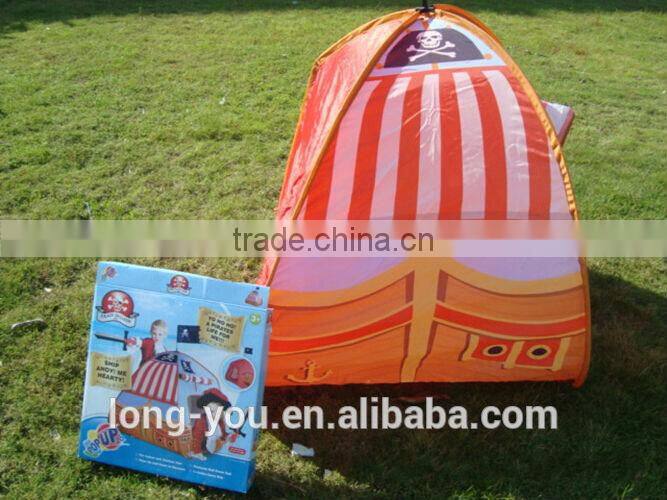 Kids children play pirate tent Pop up pirate tent