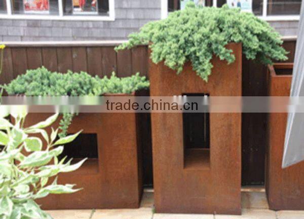 FO-9C17 Customized Corten Steel planter for home decor