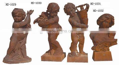 Cast Iron angel marble Statues