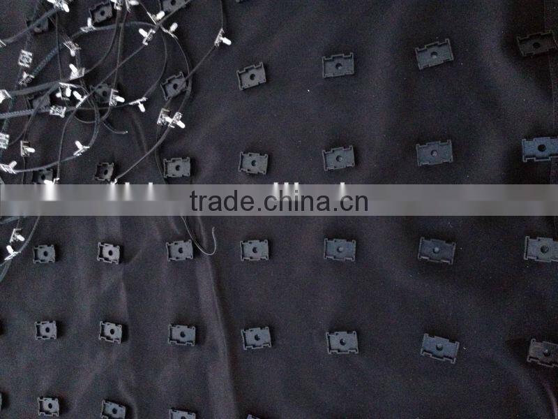 2015 New Hot sale full color transparent flexible curtain led display / programmable led curtain display