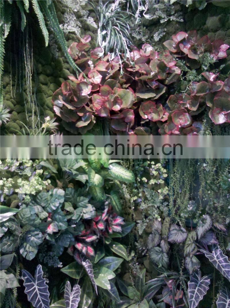 fake plant free combination grass flower green wall for hotel office decoration