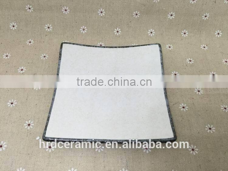 Stocked White Porcelain Square Dish/food dish/soap dish/salad bowl