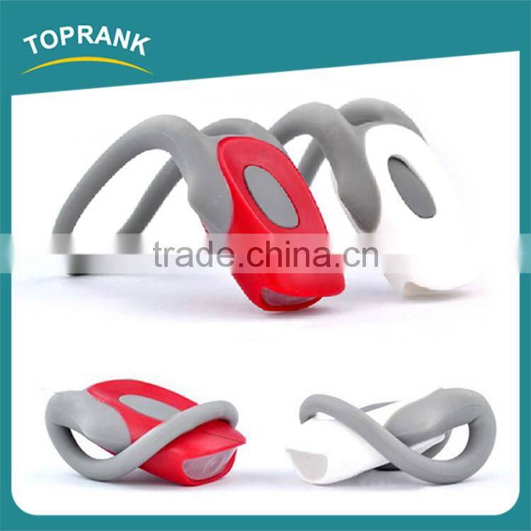 Super bright small flexible cobra bicycle safety lights waterproof led silicone bicycle light