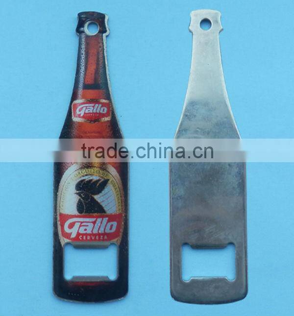 Custom metal beer shape bottle opener