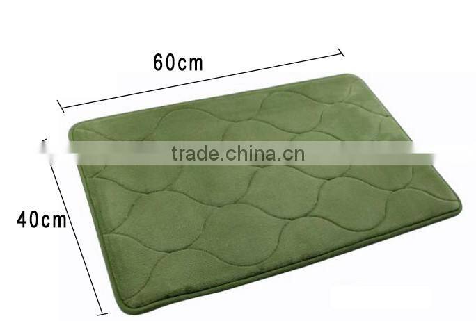 Pure Color Water Absorbent Bathroom Floor Mat