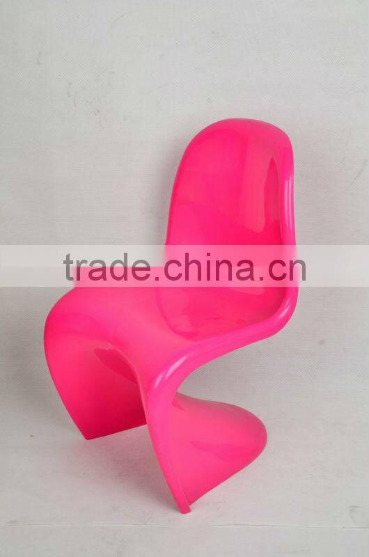 colorful square shape kids chair with four iron legs